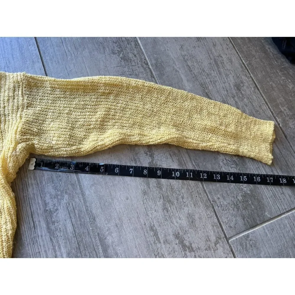 $89 LOVE TREE Los Angeles Boutique Open Back Twist Knot Knit Sweater Designer L